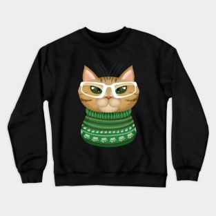 Christmas Cat Lady Crewneck Sweatshirt